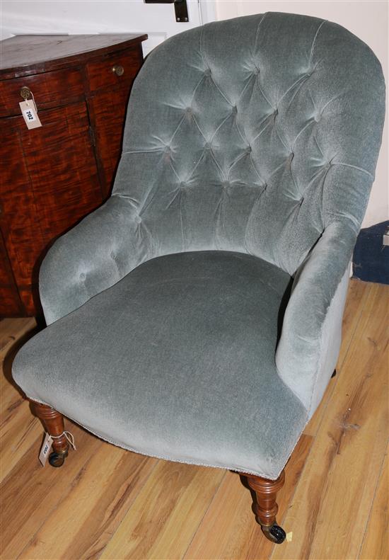 A Victorian armchair